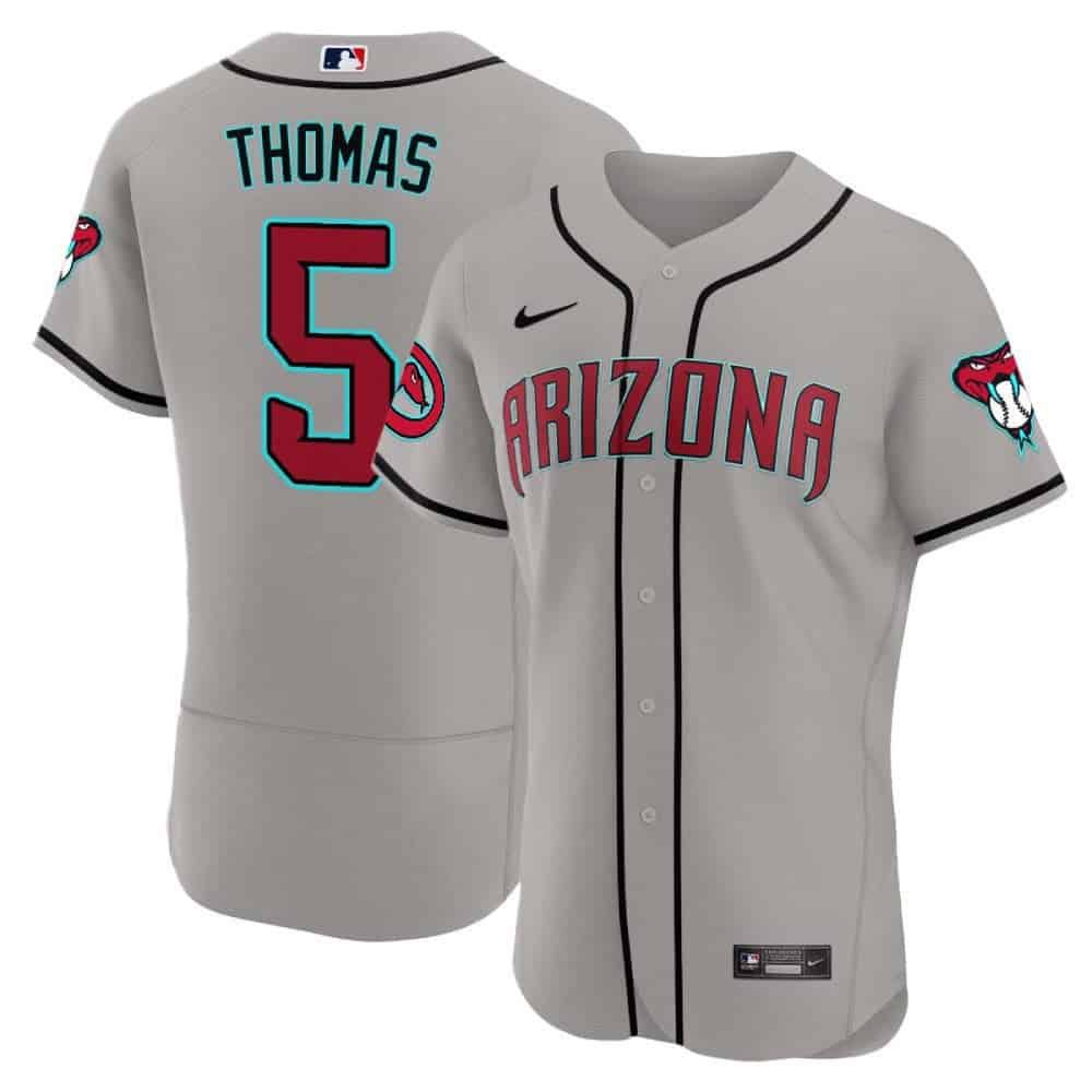 Men Arizona Diamondback #5 Thomas Grey 2024 Nike Flex Base MLB Jersey->arizona diamondback->MLB Jersey